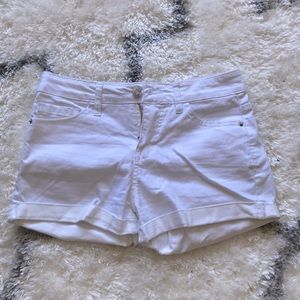 Women white shorts